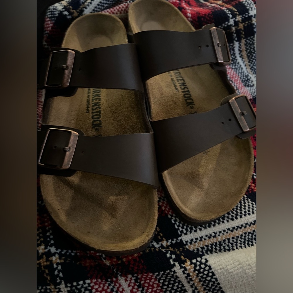 Birkenstock Arizona Soft Footbed Oiled Leather Habana Sandals Size 43 US W10/M8